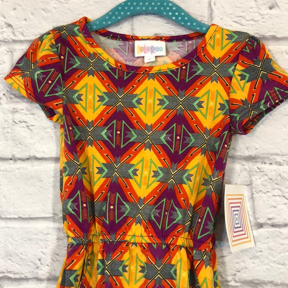 FINAL Price LuLaRoe Mae Kids Dress with Pockets - Picture 2 of 8